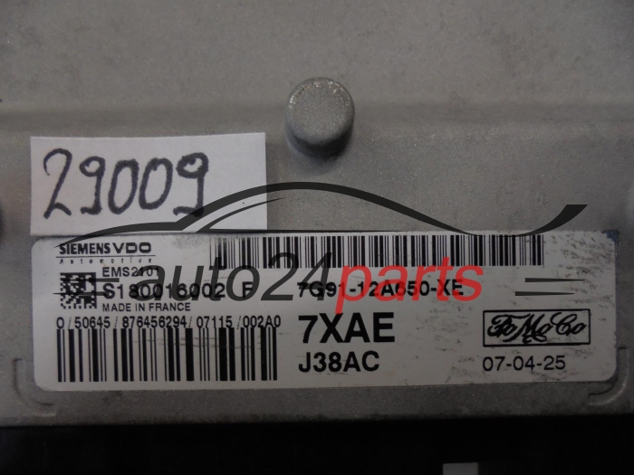 KOMPUTER STEROWNIK SILNIKA FORD 7G91-12A650-XE 7G9112A650XE S180016002F