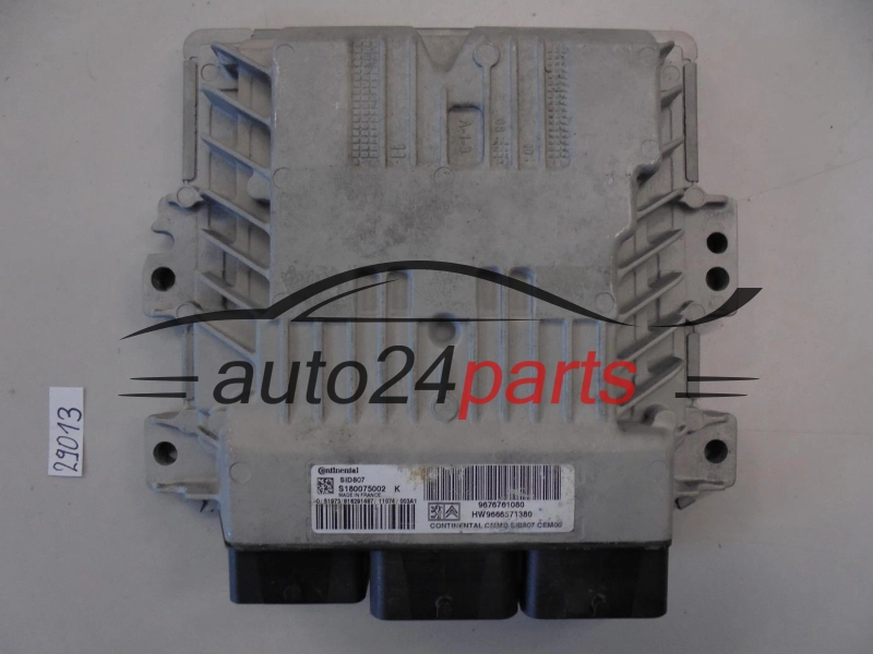 KOMPUTER STEROWNIK SILNIKA PEUGEOT S180075002 K, S180075002K, 9676761080, HW9666571380, SID807