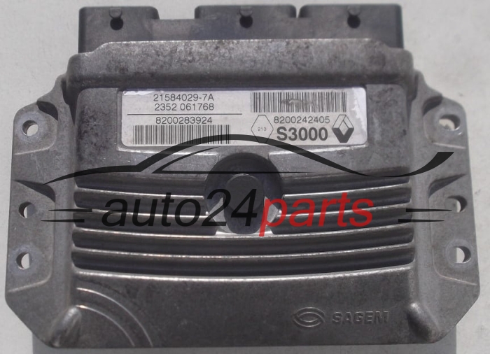 CALCULATEUR MOTEUR RENAULT MEGANE SCENIC SAGEM 21584029-7A, 215840297A, 8200283924, 8200242405