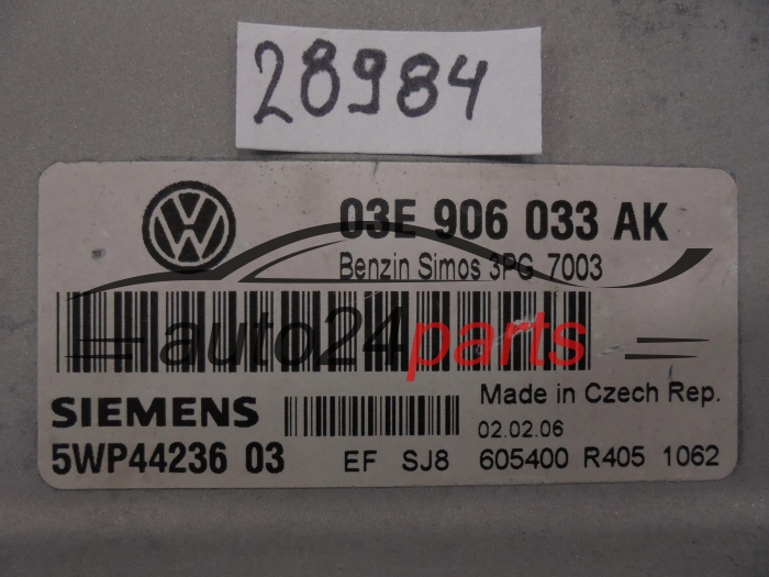 VOLKSWAGEN 03E906033AK 5WP44236 03