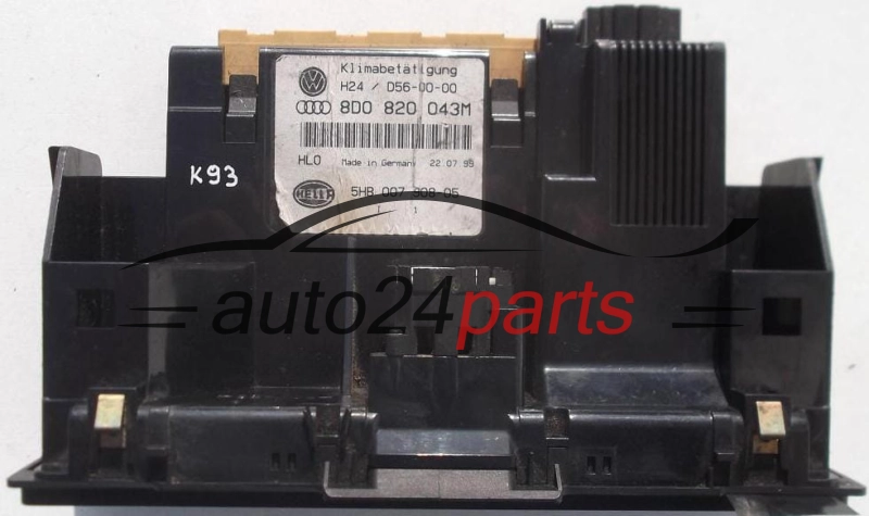 PANEL OGRZEWANIA STEROWNIK NAWIEWU REGULATOR KLIMATRONIK VOLKSWAGEN AUDI A4 8D0 820 043 M / 8D0820043M / 5HB 007 908-05 / 5HB00790805