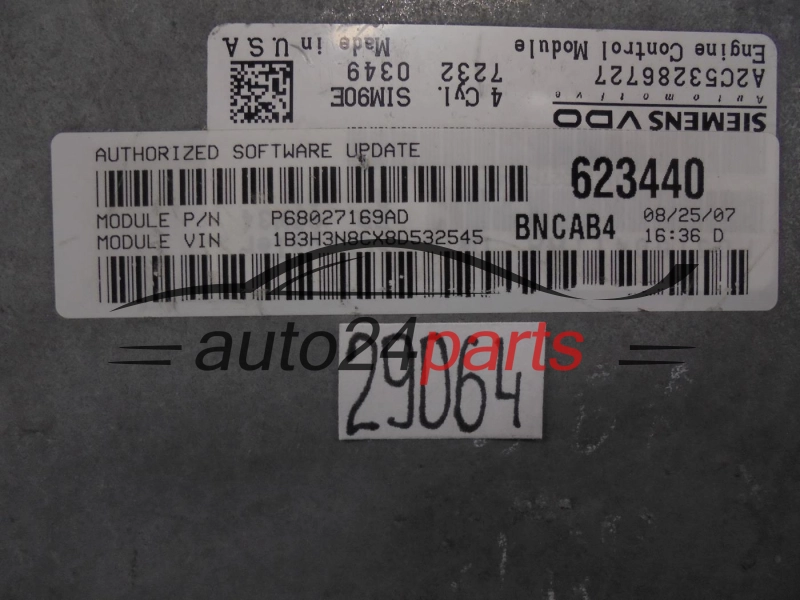 KOMPUTER STEROWNIK SILNIKA JEEP P68027169AD A2C53286727 623440