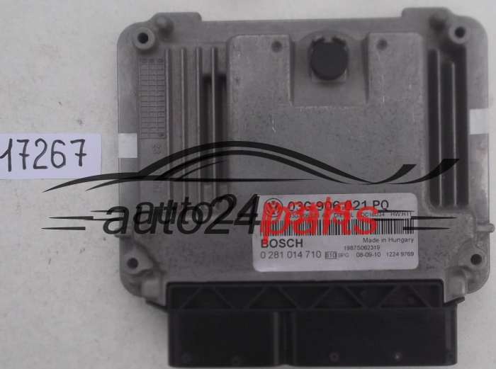 MOTORSTEUERGERÄT ECU STEUERGERÄT SKODA OCTAVIA 2.0 TDI BOSCH 0 281 014 710, 0281014710, 03G 906 021 PQ, 03G906021AB, EDC16U34