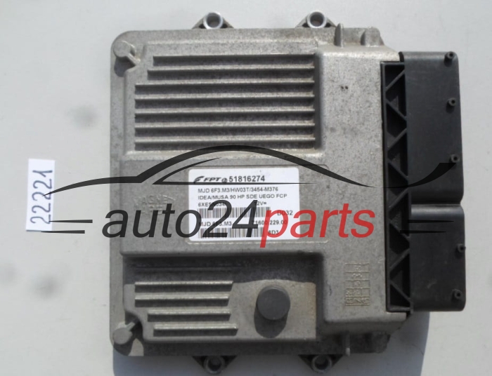 CENTRALITA DE MOTOR FIAT IDEA 1.3 JTD MJD.6F3.M3, MJD6F3M3, 51816274