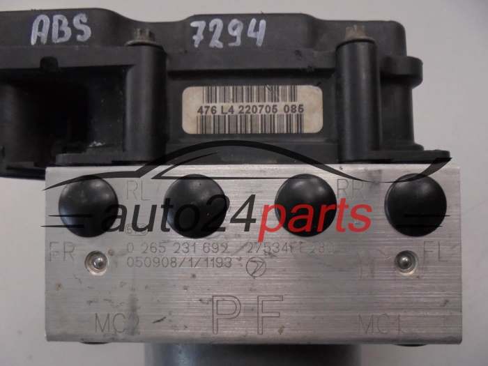POMPA ABS I STEROWNIK SUBARU 0265231692 27534FE280 0265800503
