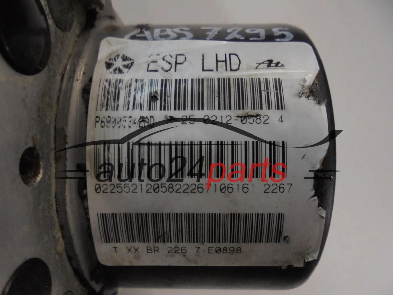 ABS POMPA I STEROWNIK CHRYSLER P68005342AD, ATE 25.0212-0582.4, 25021205824