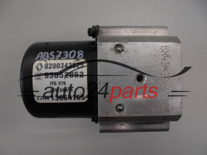 ABS POMPA I STEROWNIK RENAULT TRAFIC PRIMASTAR VIVARO 8200343525 GM 93852852, TRW 13664105, 13509005M, 54084684B