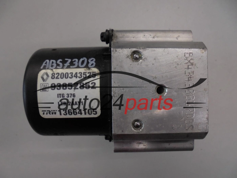 ABS POMPA I STEROWNIK RENAULT TRAFIC PRIMASTAR VIVARO 8200343525 GM 93852852, TRW 13664105, 13509005M, 54084684B