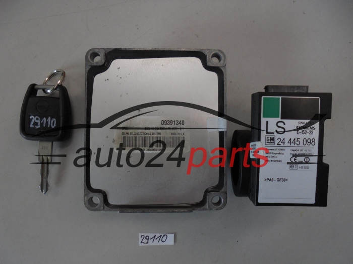 KOMPUTER STEROWNIK SILNIKA OPEL ASTRA CORSA VECTRA ZAFIRA 1.4 Z14XE 1.6 Z16XE Z16SE DELPHI DELCO 09391340, 9391340, HSFI-2.1