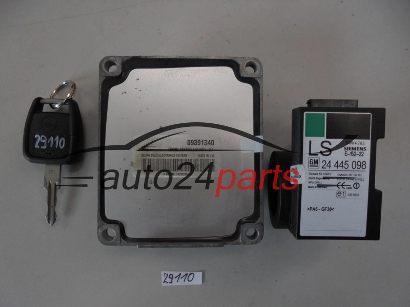 KOMPUTER STEROWNIK SILNIKA OPEL ASTRA CORSA VECTRA ZAFIRA 1.4 Z14XE 1.6 Z16XE Z16SE DELPHI DELCO 09391340, 9391340, HSFI-2.1