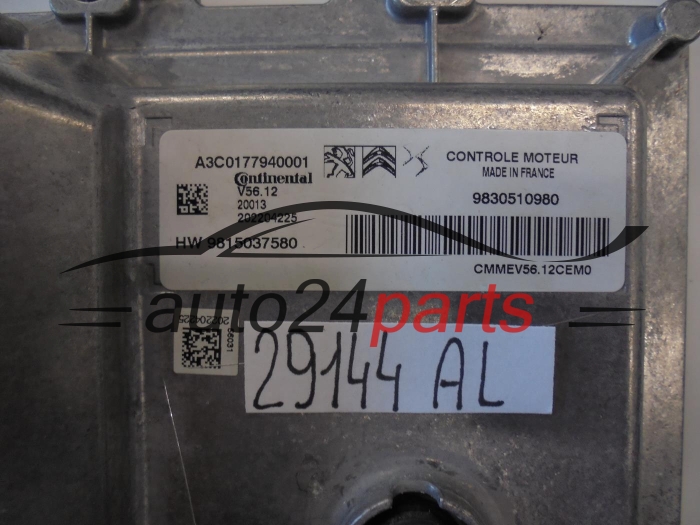 KOMPUTER STEROWNIK SILNIKA CITROEN A3C0177940001 9830510980