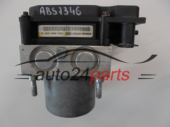 ABS POMPA I STEROWNIK CITROEN BERLINGO XSARA PICASSO PEUGEOT PARTNER BOSCH 0 265 231 522, 0265231522, 96 550 457 80, 9655045780, 0 265 800 415, 0265800415