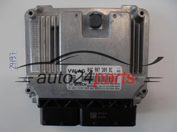 KOMPUTER STEROWNIK SILNIKA VOLKSWAGEN 0261S18349 04C907309BC MED17.1.27