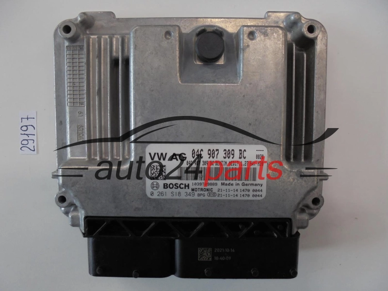 Sterownik silnika VOLKSWAGEN 0261S18349 04C907309BC MED17.1.27 - 27291 29197