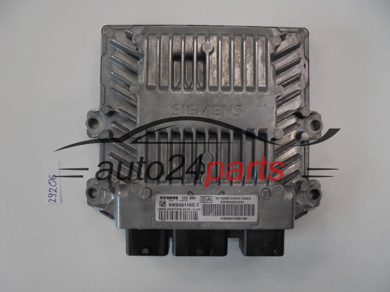 KOMPUTER STEROWNIK SILNIKA CITROEN C2 1.4 HDI 5WS40115C-T SID 804 SW9652890280 HW9647568180