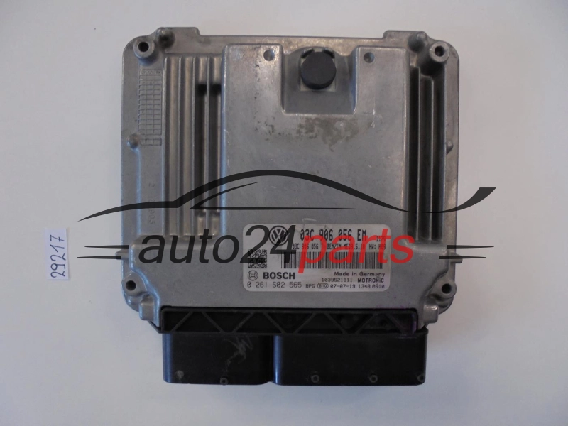 KOMPUTER STEROWNIK SILNIKA VW VOLKSWAGEN GOLF 1.6 FSI BLF 03C906056EM, 03C 906 056 EM, 03C906056T, 03C 906 056 T, BOSCH 0261S02565, 0 261 S02 565, BENZIN MED9.5.10