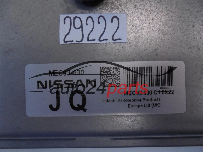 KOMPUTER STEROWNIK SILNIKA NISSAN QASHQAI 1.6 MEC93-630 JQ C1 MEC93630