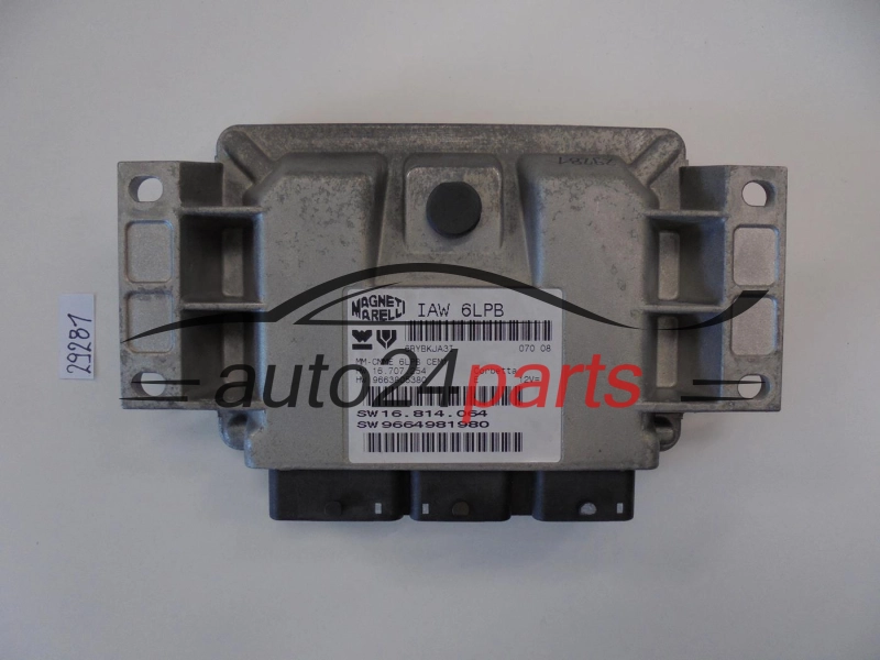 KOMPUTER STEROWNIK SILNIKA PEUGEOT 307 407 2.0 IAW6LPB, IAW 6LPB, 9664981980