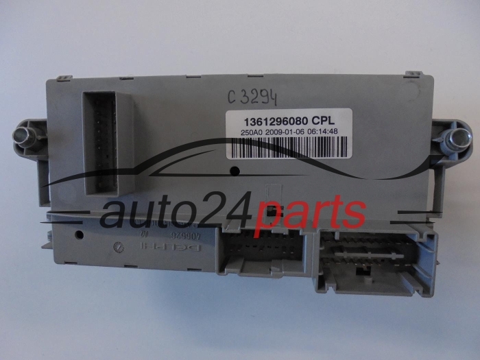 SKRZYNKA ELEKTRYCZNA PRZEKAŻNIKÓW I BEZPIECZNIKÓW MODUŁ NADWOZIA CENTRALKA KOMFORTU BSI FIAT CITROEN PEUGEOT 1361296080 CPL, 46520429