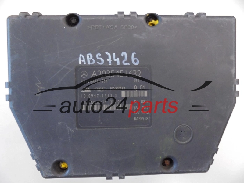 ABS POMPA I STEROWNIK MERCEDES W203 A 004 431 05 12, A0044310512, ATE 10.0204-0290.4, 10020402904, A2035451632, 10.0947-1513.3, 10094715133