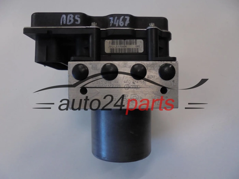 POMPA ABS I STEROWNIK AUDI 0265234114 4F0614517 4F0910517D 0265950360