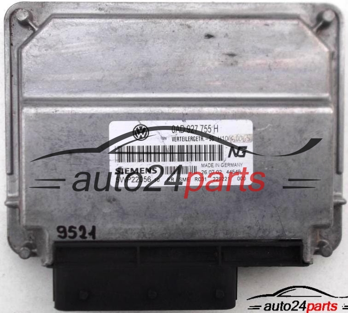 Getriebesteuergerät Steuergerät Automatik Getriebe VW VOLSKWAGEN TOUAREG, SIEMENS 5WP22056 10, 5WP2205610, 0AD 927 755 H, 0AD927755H
