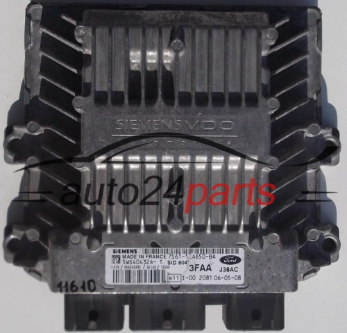MOTORSTEUERGERÄT ECU STEUERGERAT FORD FIESTA 1.4 TDCI 7S61-12A650-BA, 7S6112A650BA, 5WS4032A-T 