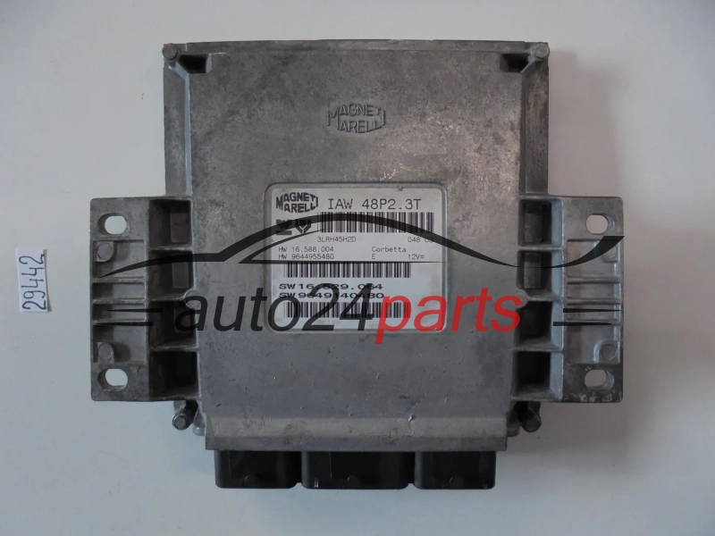 KOMPUTER STEROWNIK SILNIKA PEUGEOT 206 MAGNETI MARELLI IAW 48P2.3T, IAW48P23T, 9649140480