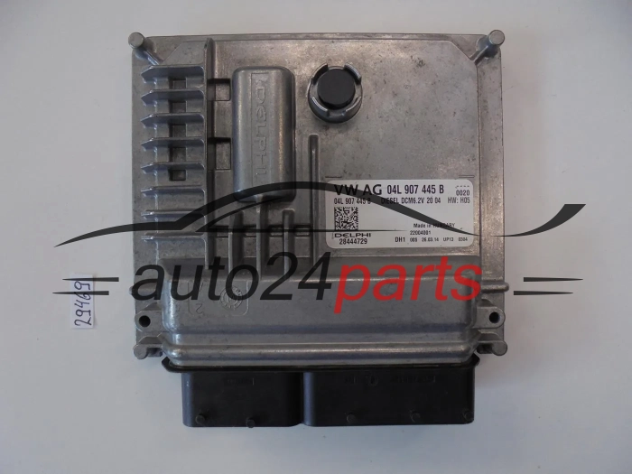 KOMPUTER STEROWNIK SILNIKA VW VOLKSWAGEN GOLF SPORTSVAN 1.6 TDI DELPHI 28444729, 04L 907 445 B, 04L907445B, DCM6.2V
