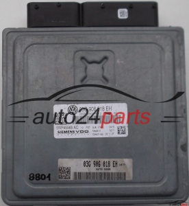 ECU CENTRALITA DE MOTOR VW VOLKSWAGEN TOURAN 2.0 TDI, SIEMENS 5WP45565 AC, 5WP45565AC, 03G 906 018 EH, 03G906018EH, SIMOS PPD1.2 