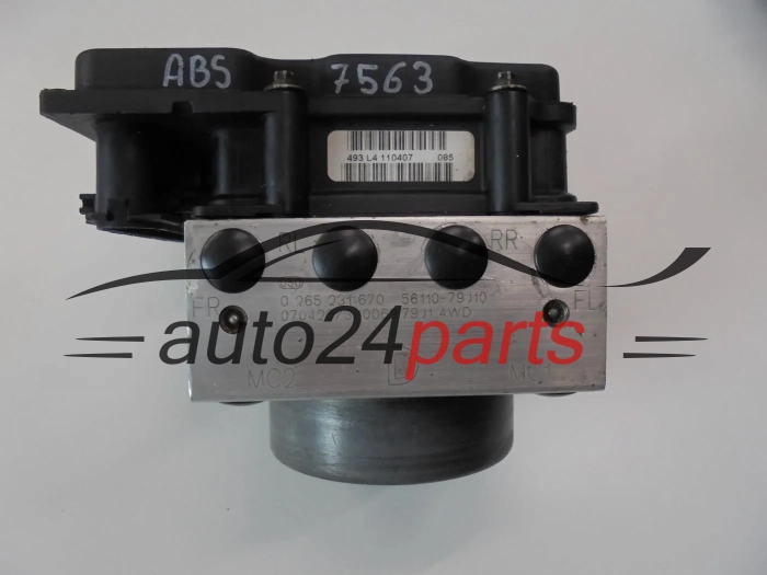 ABS POMPA I STEROWNIK SUZUKI SX4 FIAT BOSCH 0 265 231 670, 0265231670, 56110-79J10, 5611079J10, 0 265 800 494, 0265800494