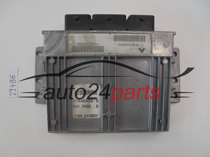 KOMPUTER STEROWNIK SILNIKA RENAULT TWINGO 1.2 SAGEM 21646433-5, 216464335, 8200153840, 8200153834