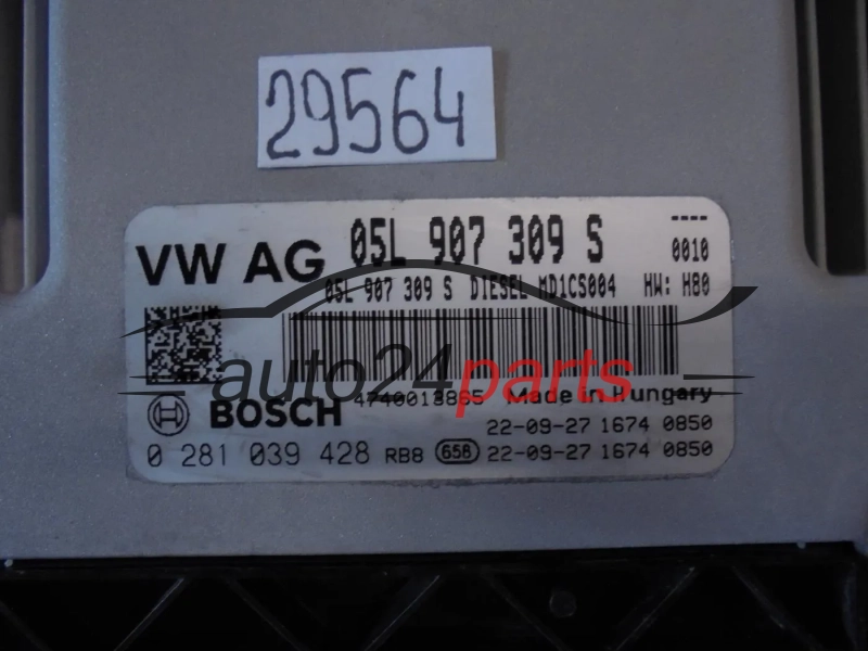 KOMPUTER STEROWNIK SILNIKA VOLKSWAGEN 0281039428 05L907309S