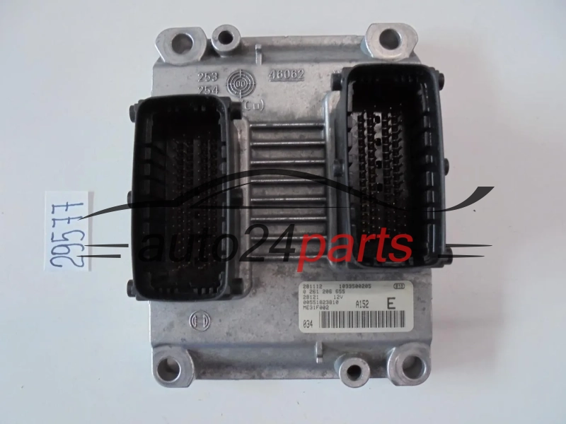 KOMPUTER STEROWNIK SILNIKA FIAT STILO 2.4 20V BOSCH 0 261 206 655, 0261206655, 00551823810