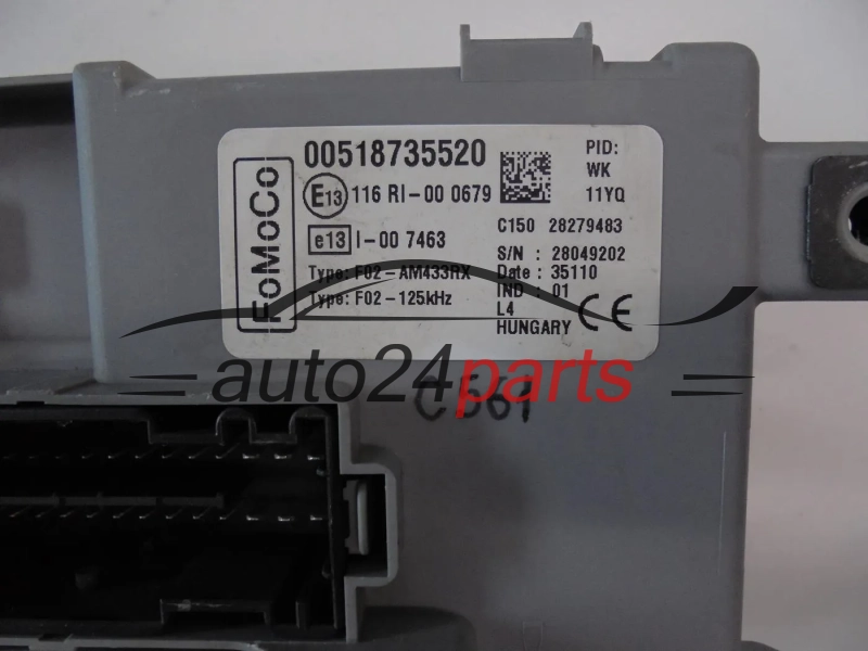 CENTRALKA MODUL FORD 00518735520