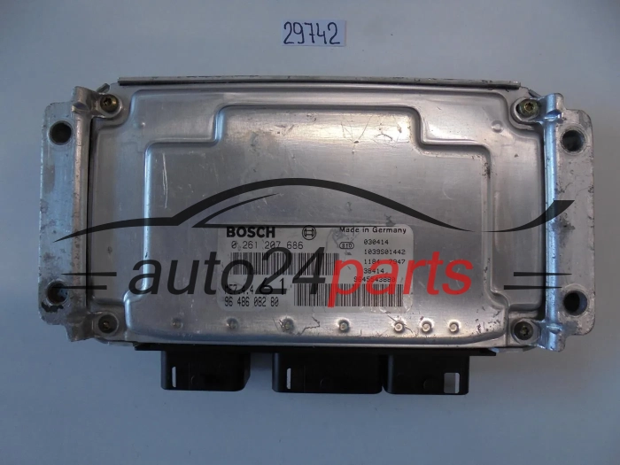 KOMPUTER STEROWNIK SILNIKA CITROEN BERLINGO PEUGEOT PARTNER 1.6 BOSCH 0 261 207 686, 0261207686, 96 486 082 80, 9648608280, ME7.4.4 61