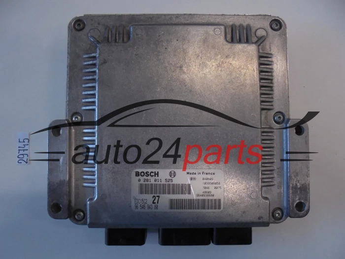 KOMPUTER STEROWNIK SILNIKA PEUGEOT 206 2.0 HDI BOSCH 0 281 011 525, 0281011525, 96 546 943 80, 9654694380