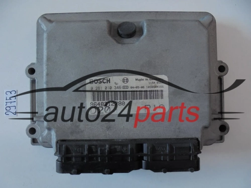 KOMPUTER STEROWNIK SILNIKA CITROEN JUMPER PEUGEOT BOXER 2.0 HDI BOSCH 0 281 010 346, 0281010346, 9648312780