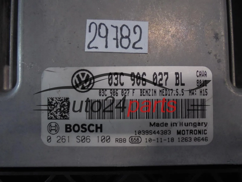 Sterownik silnika VOLKSWAGEN 0261S06100 03C906027BL MED17.5.5 - 29782 30430