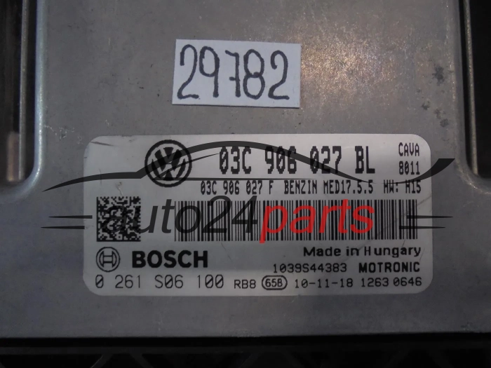 VOLKSWAGEN 0261S06100 03C906027BL MED17.5.5