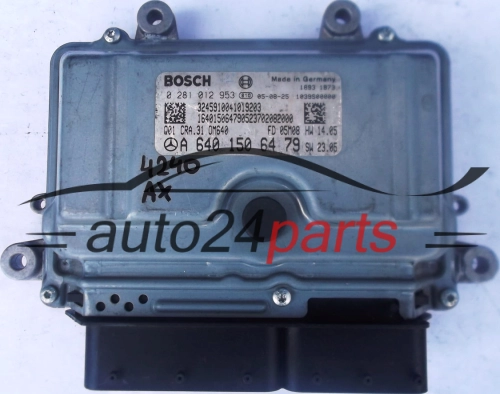 KOMPUTER STEROWNIK SILNIKA MERCEDES B180 2.0 CDI A6401506479, 6401506479, A 640 150 64 79 BOSCH 0281012953, 0 281 012 953 - 4240, 4241