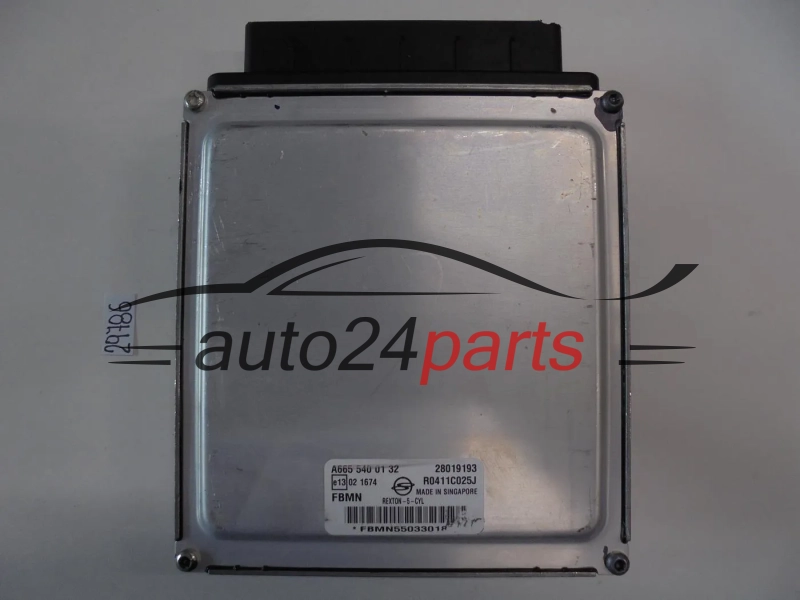 KOMPUTER STEROWNIK SILNIKA SSANG YONG REXTON 2.7 CDI A6655400132, A665 540 01 32, 28019193 R0411C025J FBMN