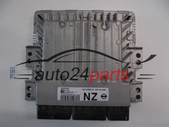 KOMPUTER STEROWNIK SILNIKA NISSAN QASHQAI 1.5 DCI S180067173 A, S180067173A, 23710BB31A, NZ