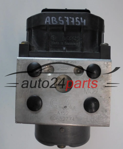 ABS POMPA I STEROWNIK ALFA ROMEO BOSCH 0 265 216 499, 0265216499, 60652774, 0 273 004 228, 0273004228