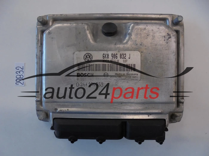 KOMPUTER STEROWNIK SILNIKA SEAT IBIZA VW VOLKSWAGEN, BOSCH 0 261 206 959, 0261206959, 6K0 906 032 J, 6K0906032J