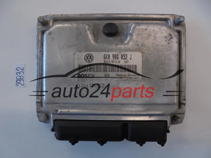 KOMPUTER STEROWNIK SILNIKA SEAT IBIZA VW VOLKSWAGEN, BOSCH 0 261 206 959, 0261206959, 6K0 906 032 J, 6K0906032J
