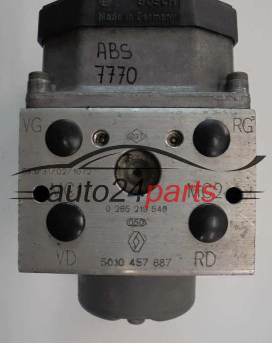 ABS POMPA I STEROWNIK RENAULT MASCOTT BOSCH 0 265 219 540 , 0265219540, 5010457887, 0273004985