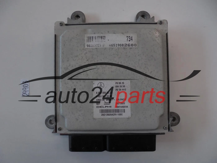 KOMPUTER STEROWNIK SILNIKA MERCEDES SPRINTER 2.7 CDI A6519002600, A 651 900 26 00, 6519002600, A6519012200, A 651 901 22 00, 6519012200, CRD2.30 0M651 28213920 DELPHI R0414A009A