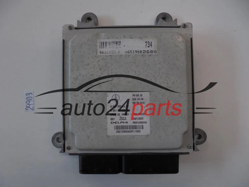 KOMPUTER STEROWNIK SILNIKA MERCEDES SPRINTER 2.7 CDI A6519002600, A 651 900 26 00, 6519002600, A6519012200, A 651 901 22 00, 6519012200, CRD2.30 0M651 28213920 DELPHI R0414A009A