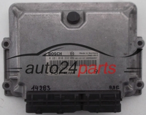 Komputer sterownik silnika Alfa Romeo 147 1.9 JTD 0281010332 55185365 93741AAA 1039S00957